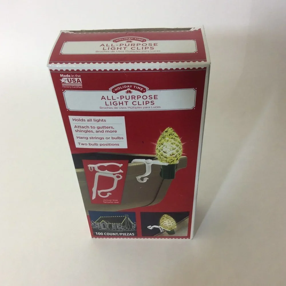 ALL Purpose Light Clips Holders Holiday 100 Pieces